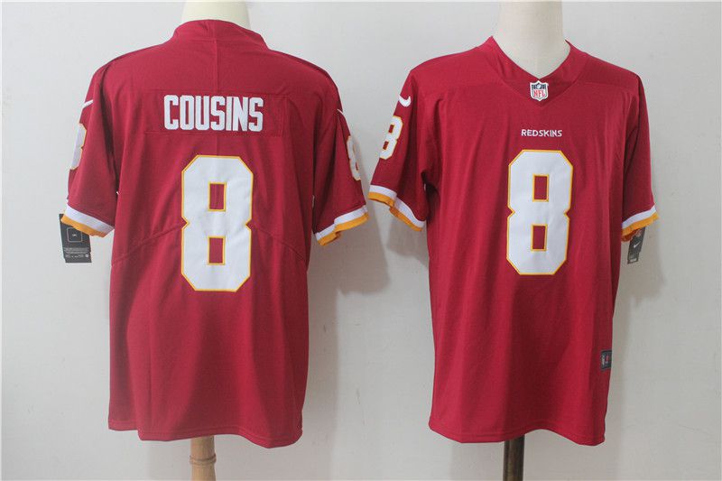 Men Washington Redskins #8 Cousins Red Nike Vapor Untouchable Limited NFL Jerseys